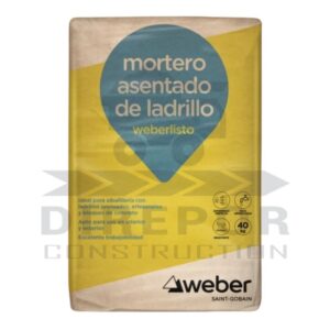 Weberlisto mortero asentado de ladrillo